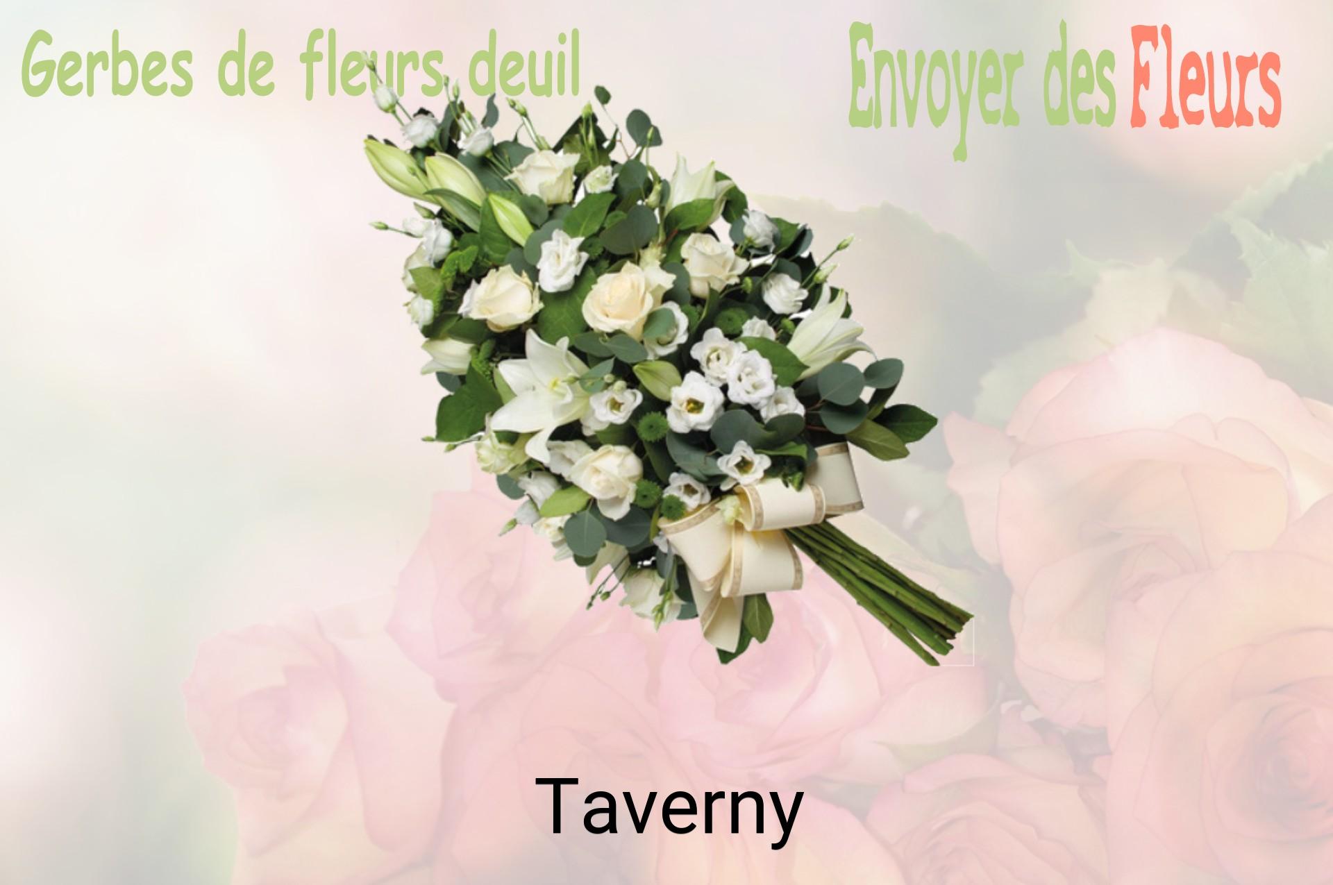 Gerbe de fleurs de deuil livrée à Taverny